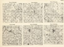Shawano County - Germania, Seneca, Navarino, Pella, Hartland, Hutchins, Wisconsin State Atlas 1930c
